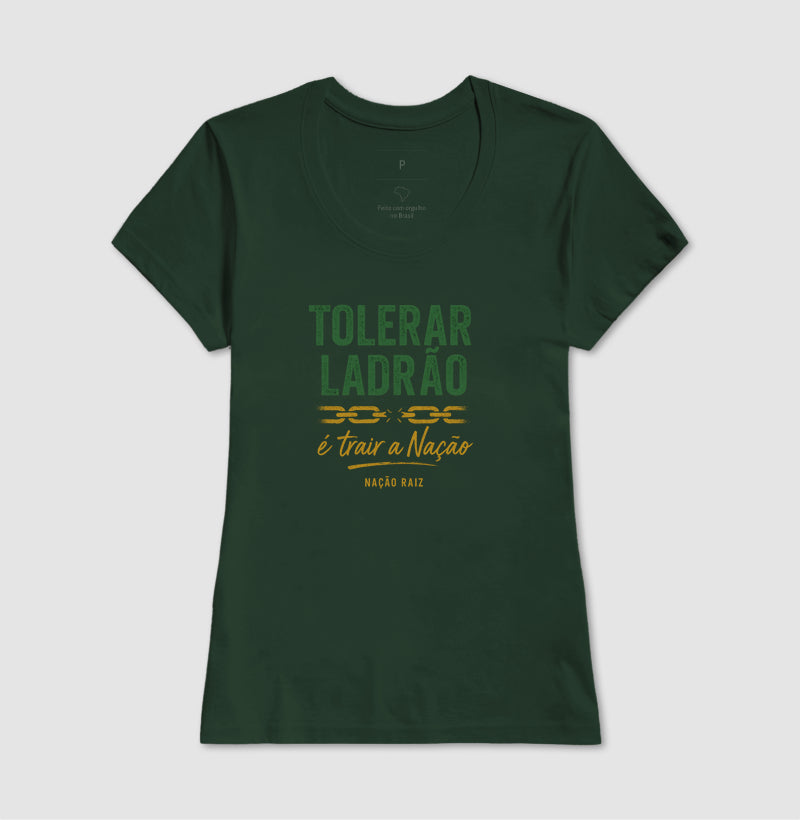 Tolerar ladrão é trair a nação